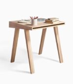 Wooden single drawer table - Image 3